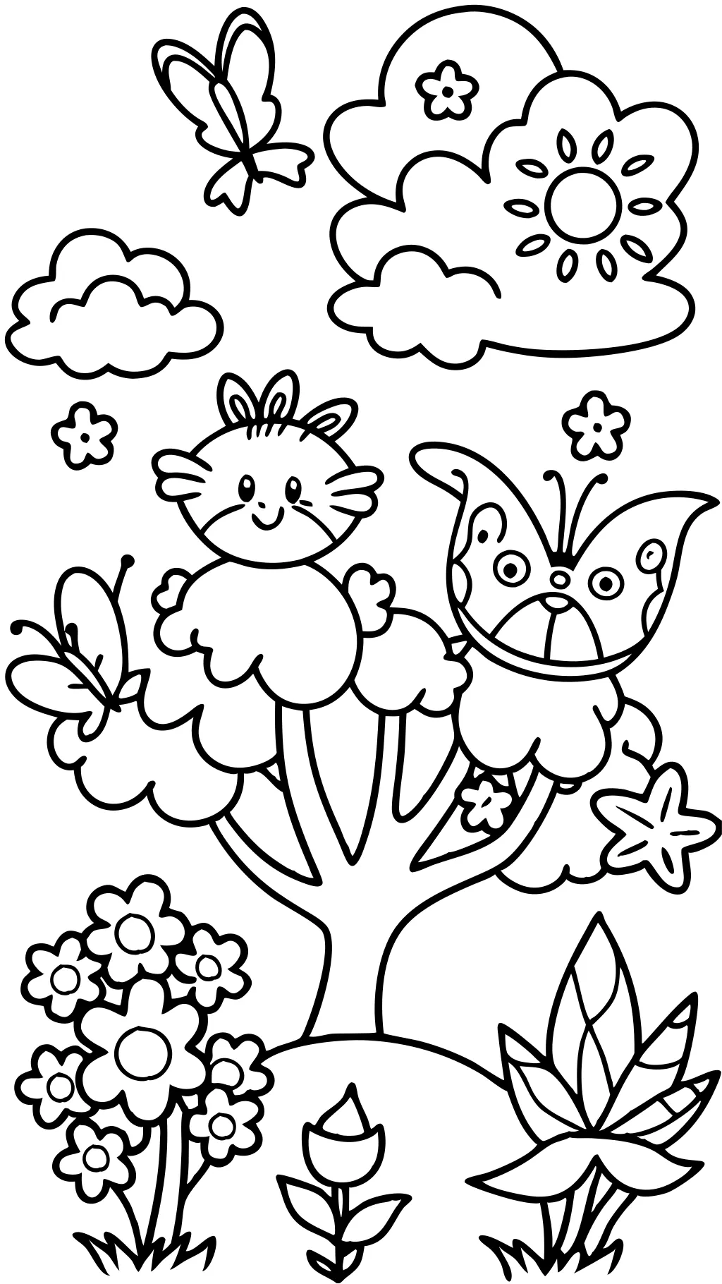 spring season coloring pages